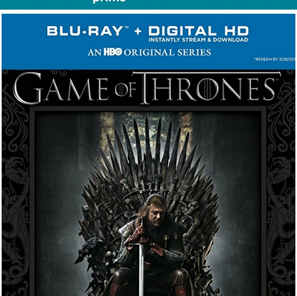 Game of thrones season one blu ray
